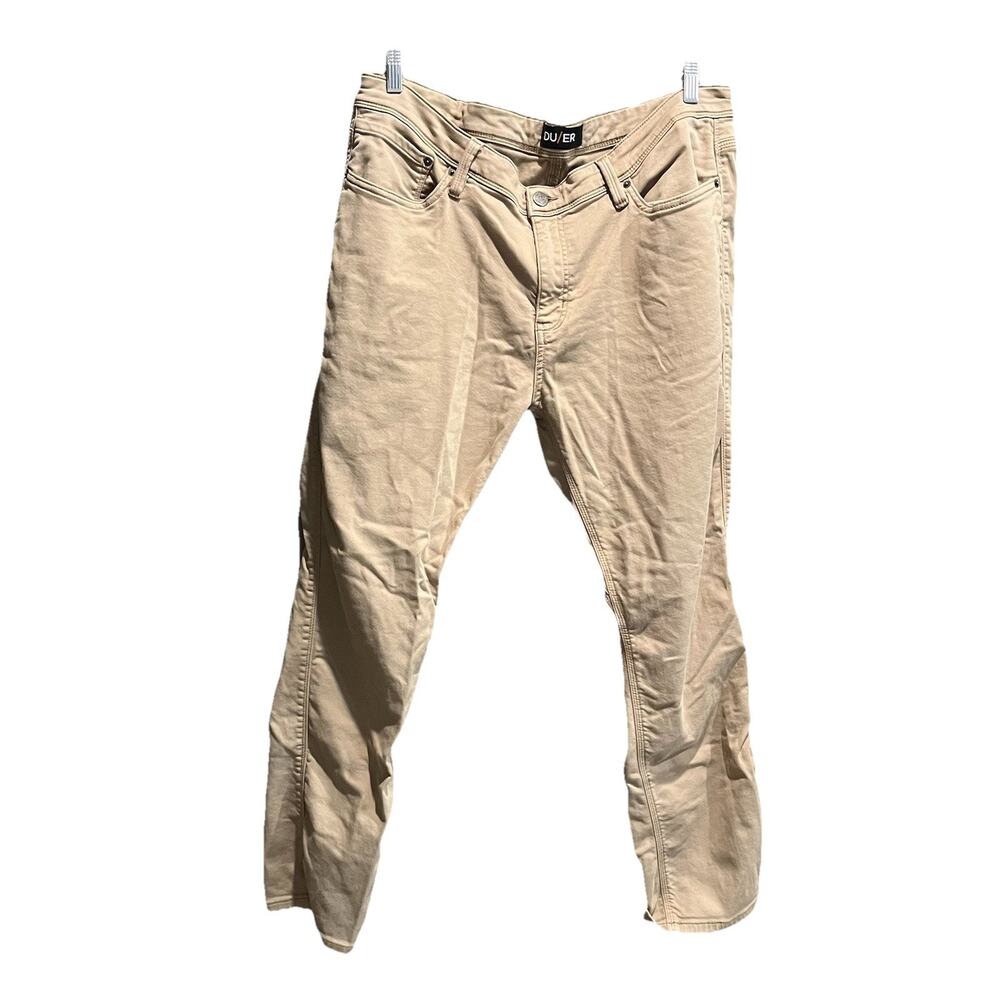 DU/ER Men's Tan Chinos - Slim Fit